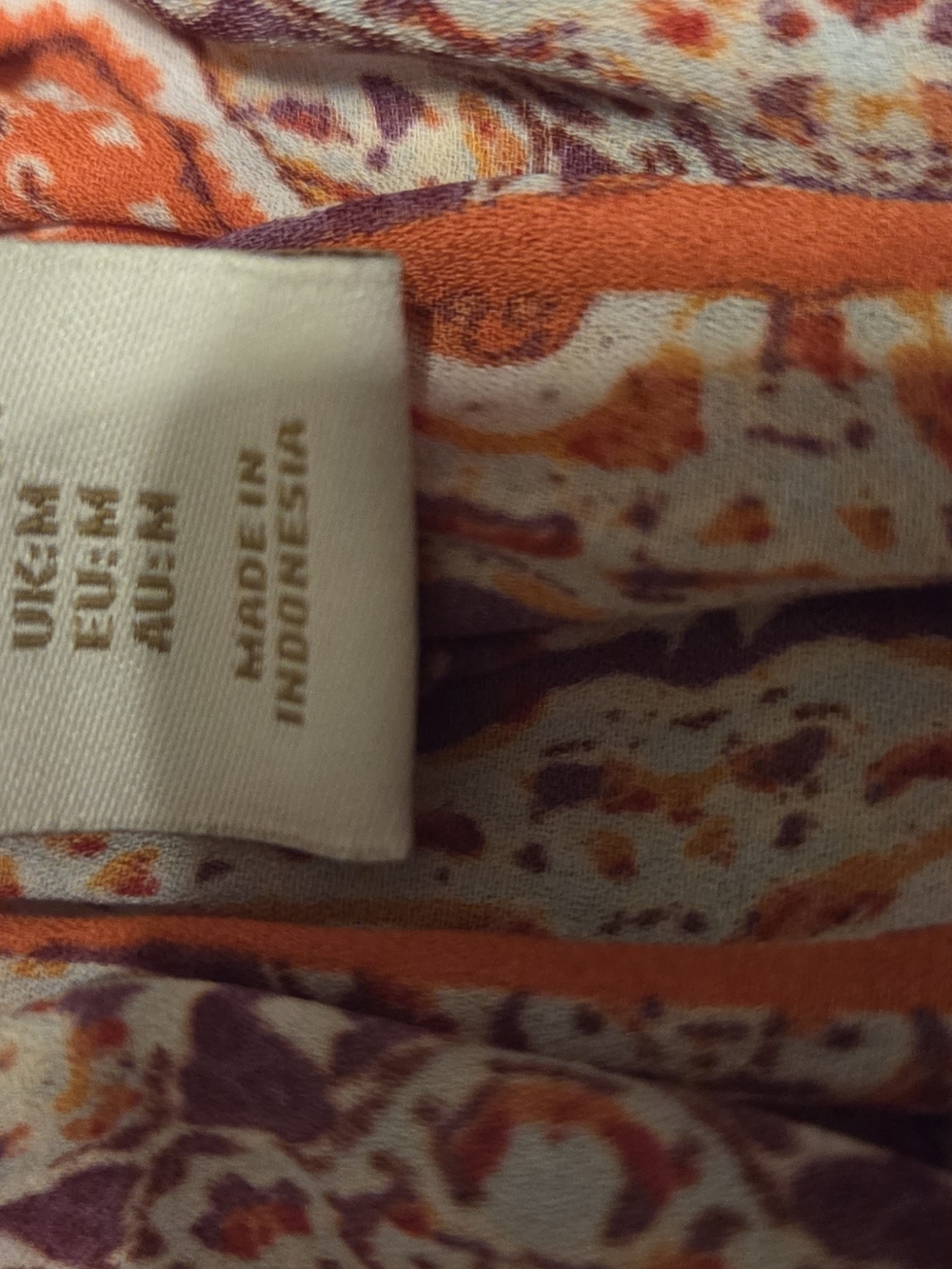 Cynthia Rowley Sleeveless Boho V-Neck Top - Rust Multi - Picture 4 of 5